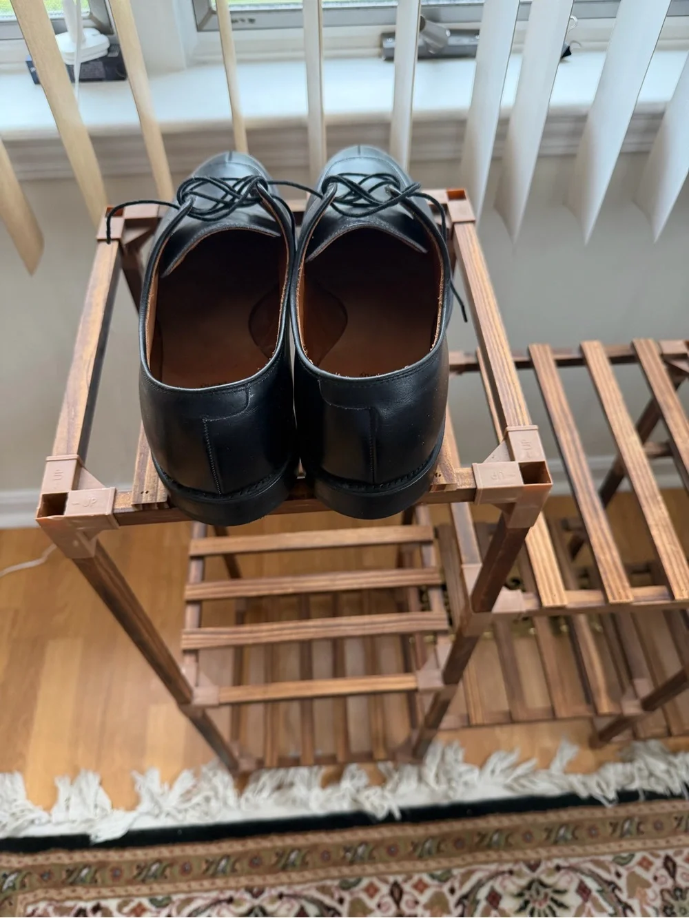 Men's Black Lace-Up Dress Shoes - Pebbled Leather